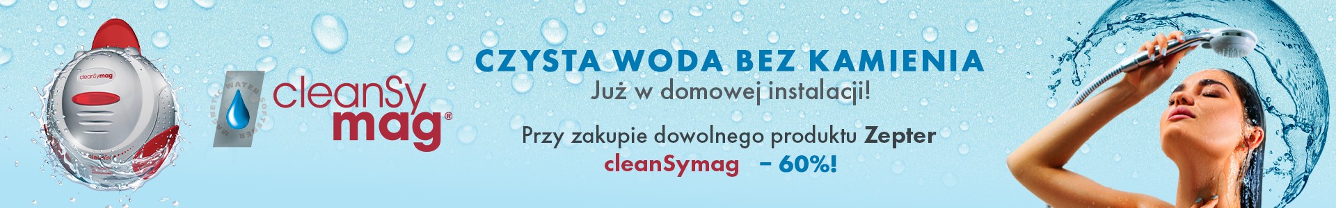 Przy zakupie dowolnego produktu Zepter możesz dodać CleanSymag do swojego zamówienia bezposrednio w koszyku koszyku.